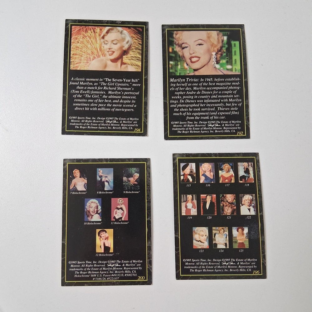 Marilyn Monroe Collectible‎ Cards Set - Picture 2 of 6